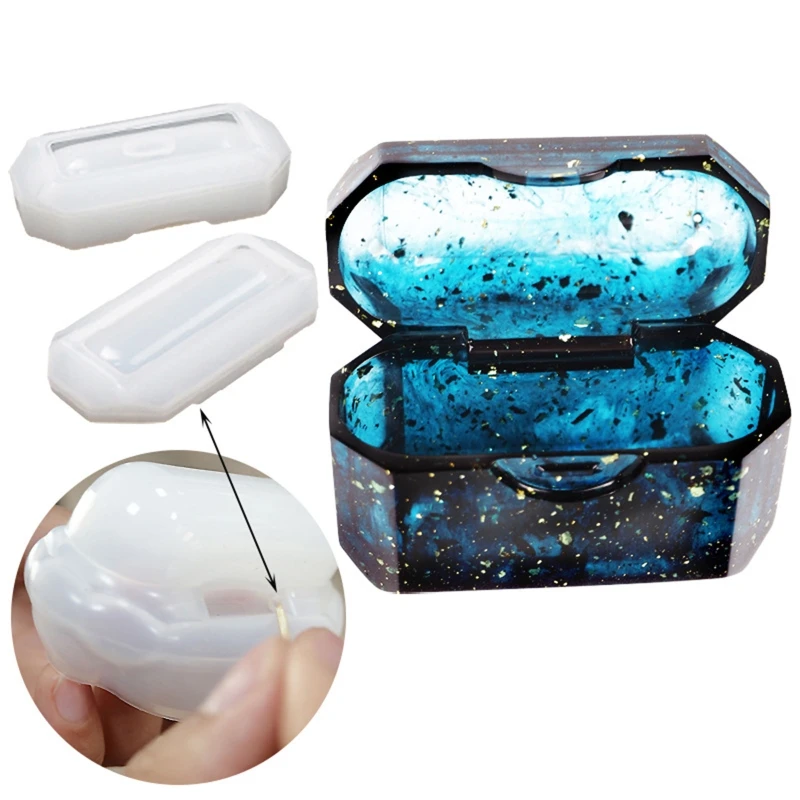 DIY Bluetooth Earphone Box Case Protective Sleeve Cover Silicone Mold Crystal Epoxy Resin Mould For AirPods Pro / Airpod 1/2