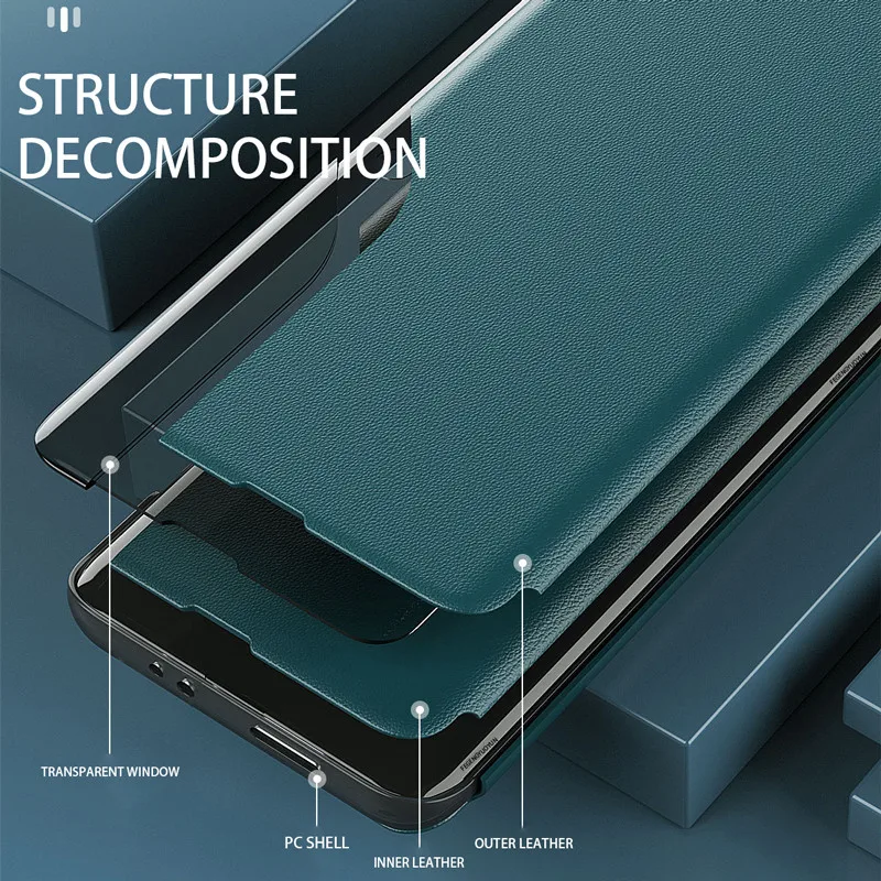 GalaxyS25 Plus S 25 Egde S25Ultra View Window Smart Flip Case For Samsung Galaxy S25 Ultra Cover Magnetic Leather Phone fundas