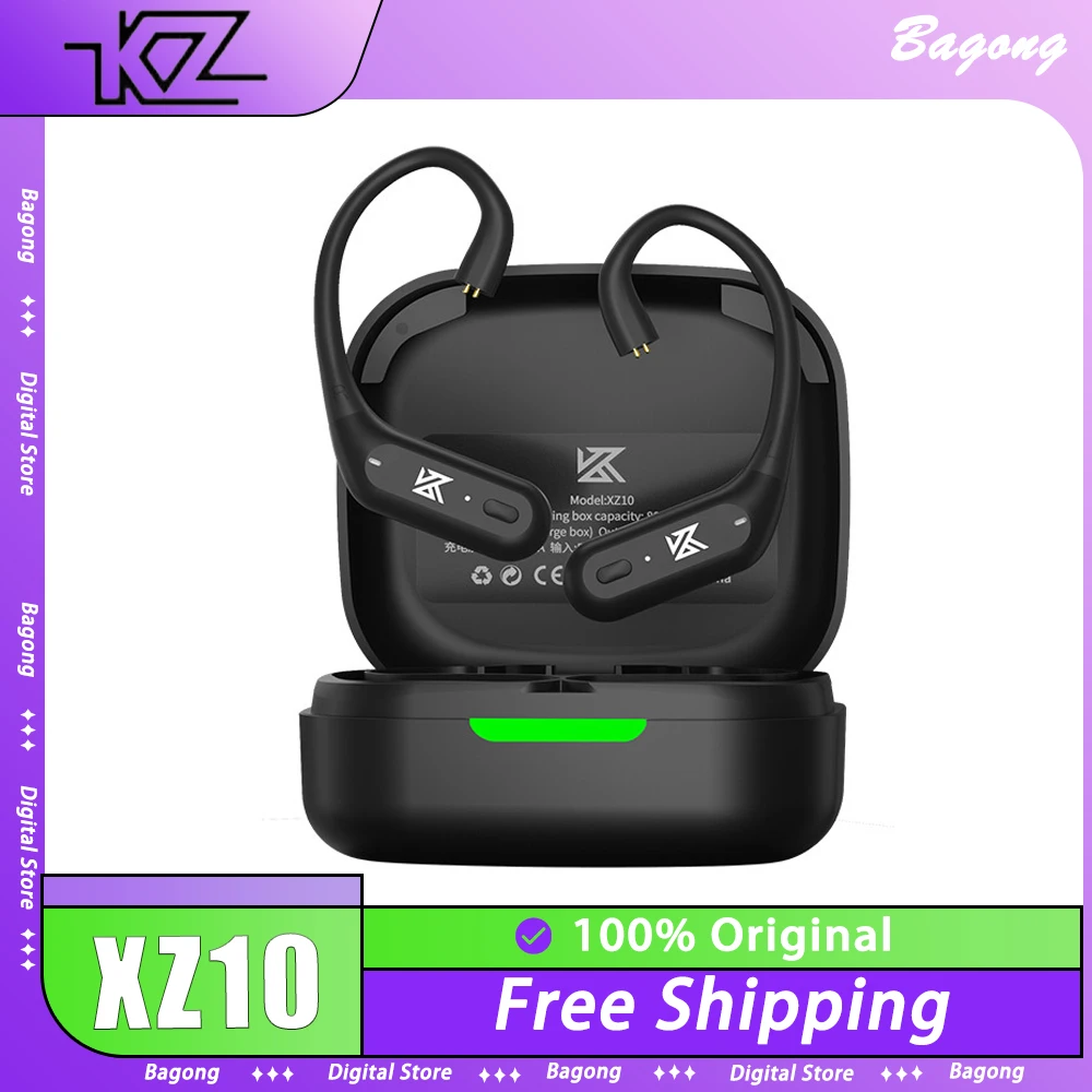 

KZ XZ10 Bluetooth 5.3 HIFI Earhook Earphones AptX/sbc/aac Transmission 0.75MM 2PIN For ZS10 PRO/ZSN PRO 2/Castor ZAR ZAS Gifts