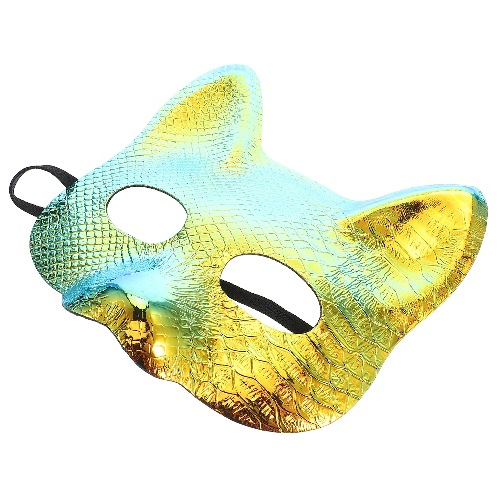 

2Pcs Fox Masquerade Mask Plastic Laser Half Face Animal Mask Halloween Cosplay Carnival Party Accessory Cosplay Animal