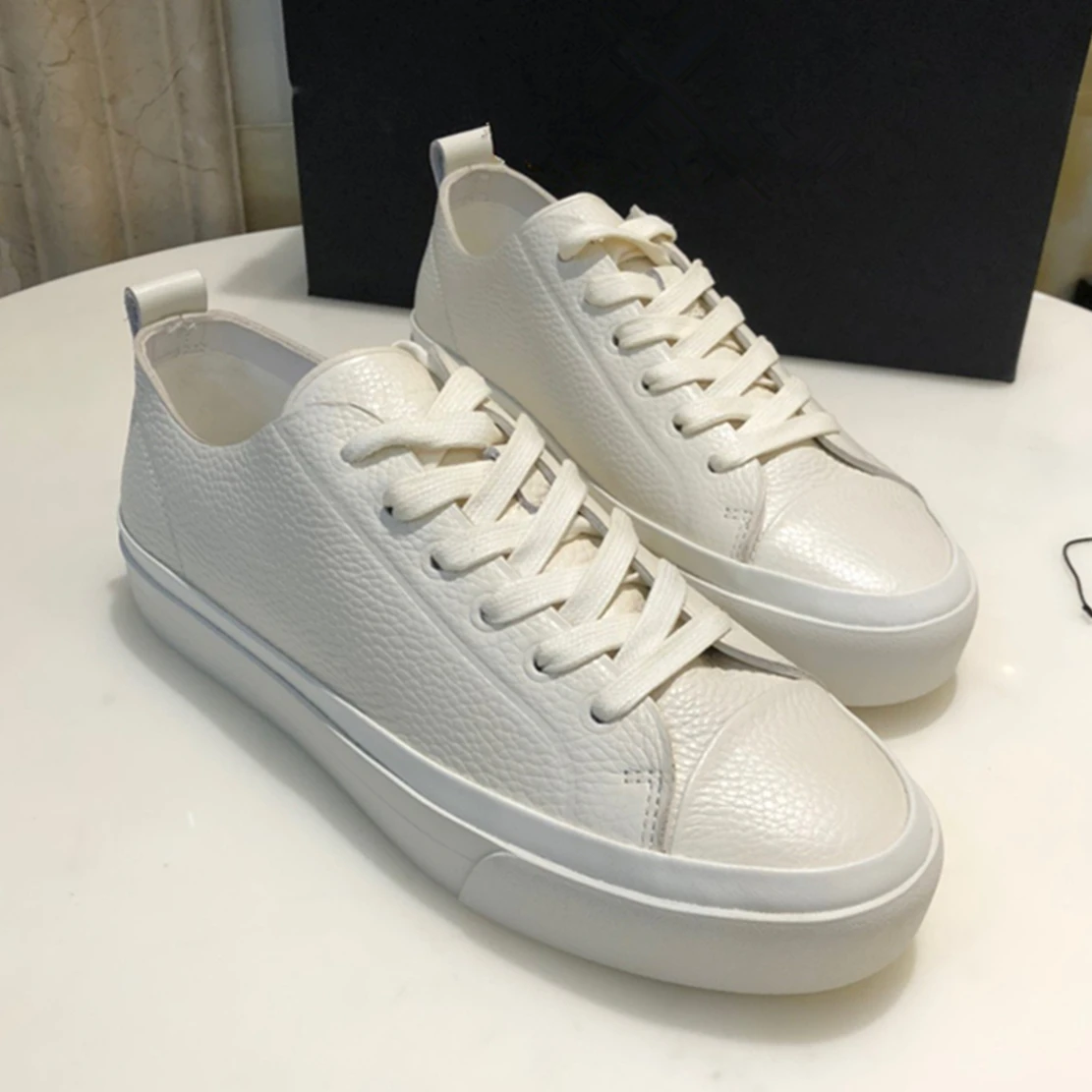 

Withered 2024 Spring Summer Fashion Blogger White Casual Vulcanized Shoes Comfortable Soft Sneakers Shoes Women