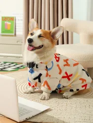 Pet autumn and winter style clothes, warm vest and belly protector, Corgi Shiba Inu can wear spring and autumn thin style