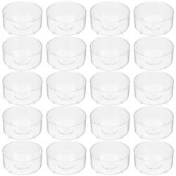 100 Pcs Clear Plastic Cups Heat Resistant Premium Material Steady Base Votive Holders For Temple Church Use Bulk LED