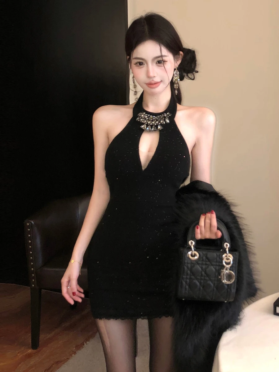 

Сексуальное шикарное облегающее роскошное платье с v-образным вырезом и бриллиантами, облегающее бальное платье с высокой талией без свека