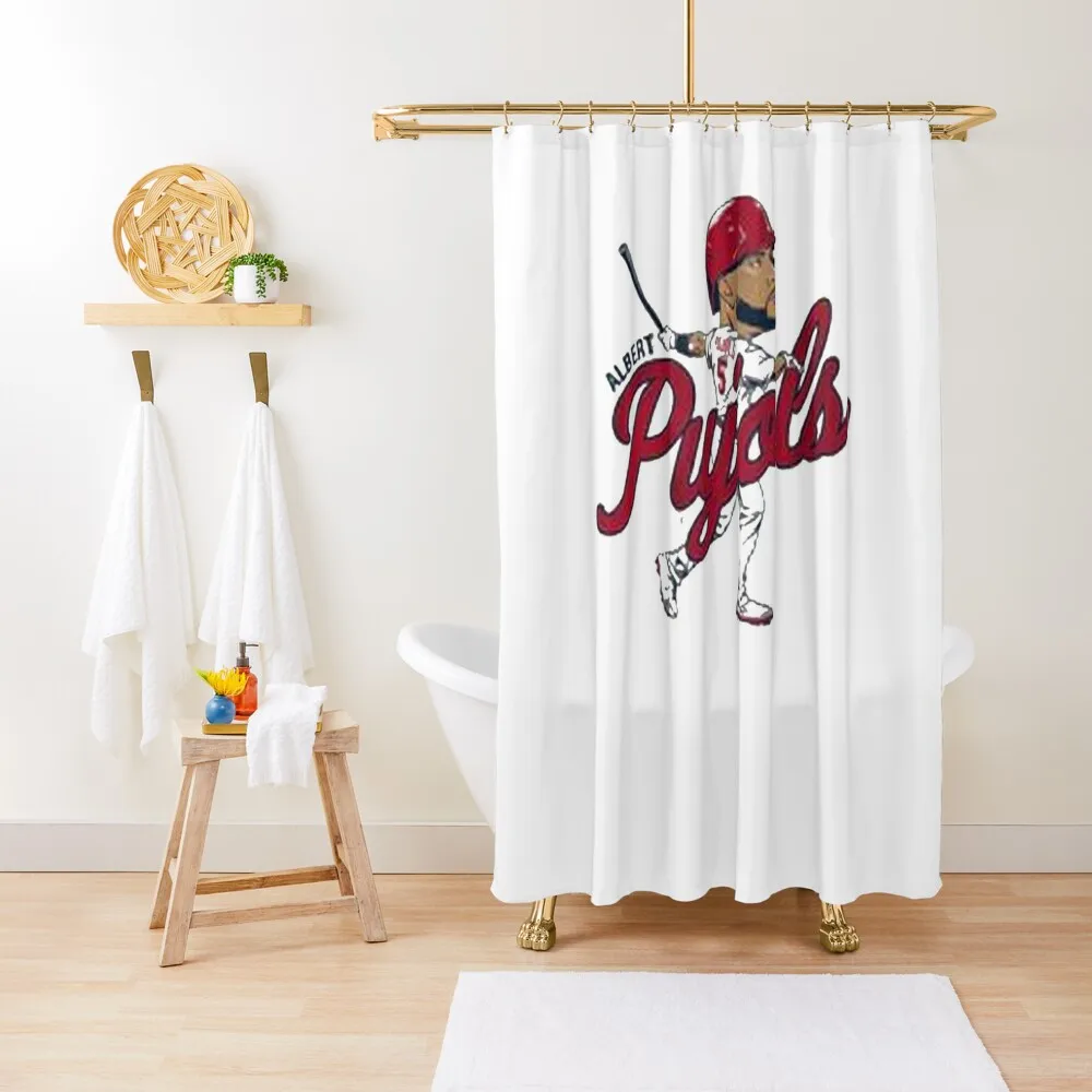 

Albert Pujols Shower Curtain Shower Bath Window Cute Shower Toilet Accessories Bathroom Curtain
