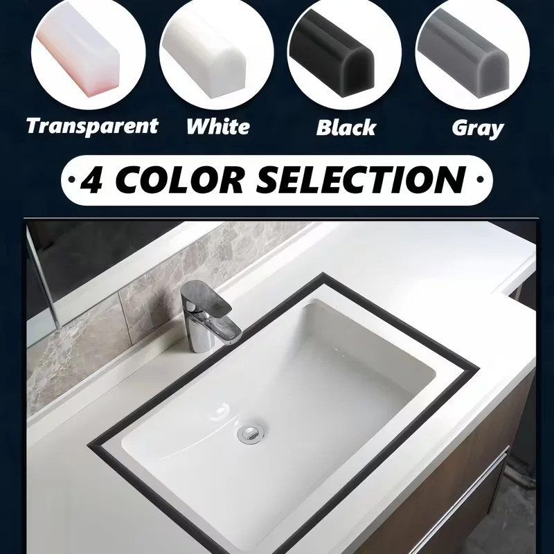 

1 шт. 2 м/78,74 дюйма водонепроницаемая лента для ванной, уплотнитель, заградитель для душа, противоскользящий барьер для разделения сухой и влажной зон, защита от затоплений