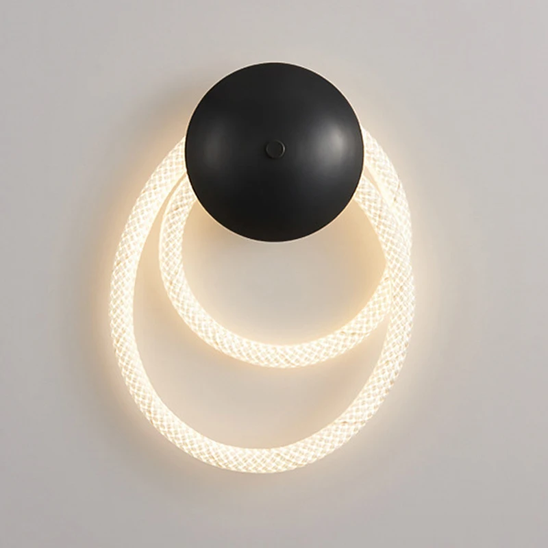 

Nordic Bedroom Bedside Lamp Creative Personality Porch Living Room Study Room Exhibition Hall Designer Silicone Line Lighting