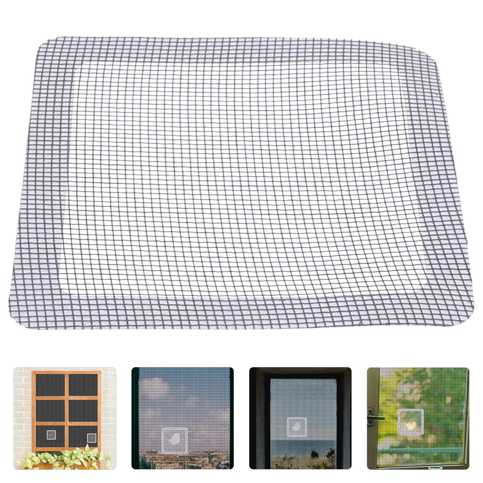 30pcs Window Screen Repair Patch Adhesive Hole Covering Door Screen Fixing Kit Durable Easy Install White Hardware