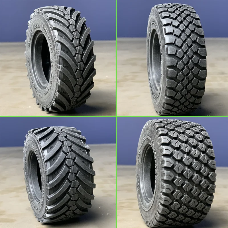 

1pcs Simulation Herringbone Tires Gravel Tires for 1/14 Tamiya RC Truck SCANIA 770S R620 VOLVO BENZ Arocs MAN TGX Car