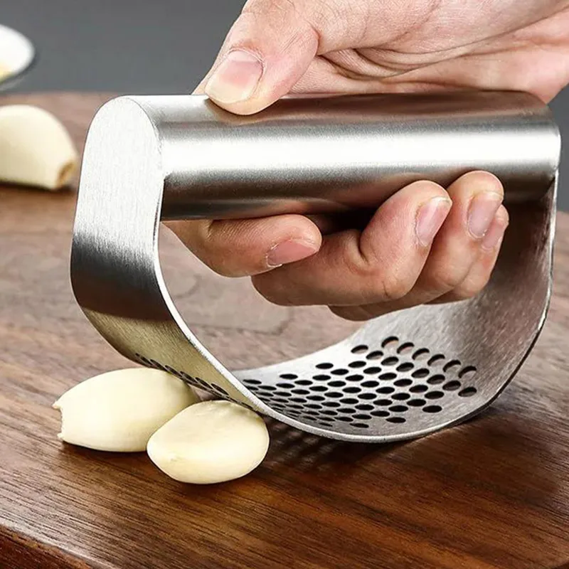 Upgraded Stainless Steel Garlic Press Squeezer Manual Garlic Ginger Rocker Crusher Garlic Cutting Mince Tools Kitchen Gadgets image 3