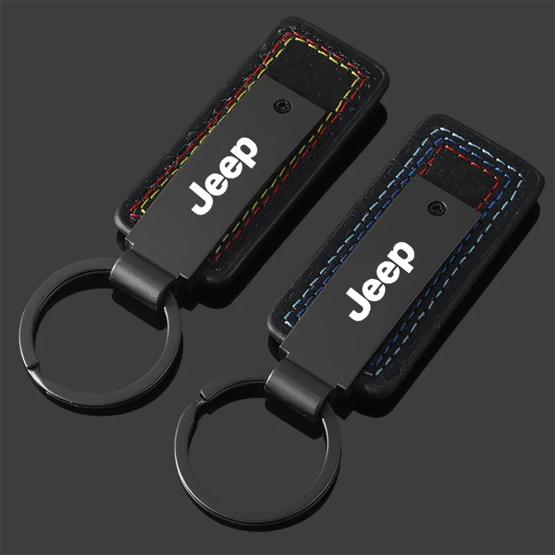 Auto 3 colori nuovo portachiavi Logo portachiavi ciondolo catena per Jeep Renegade Wrangler JL JK Gladiator Grand Liberty Cherokee Compass