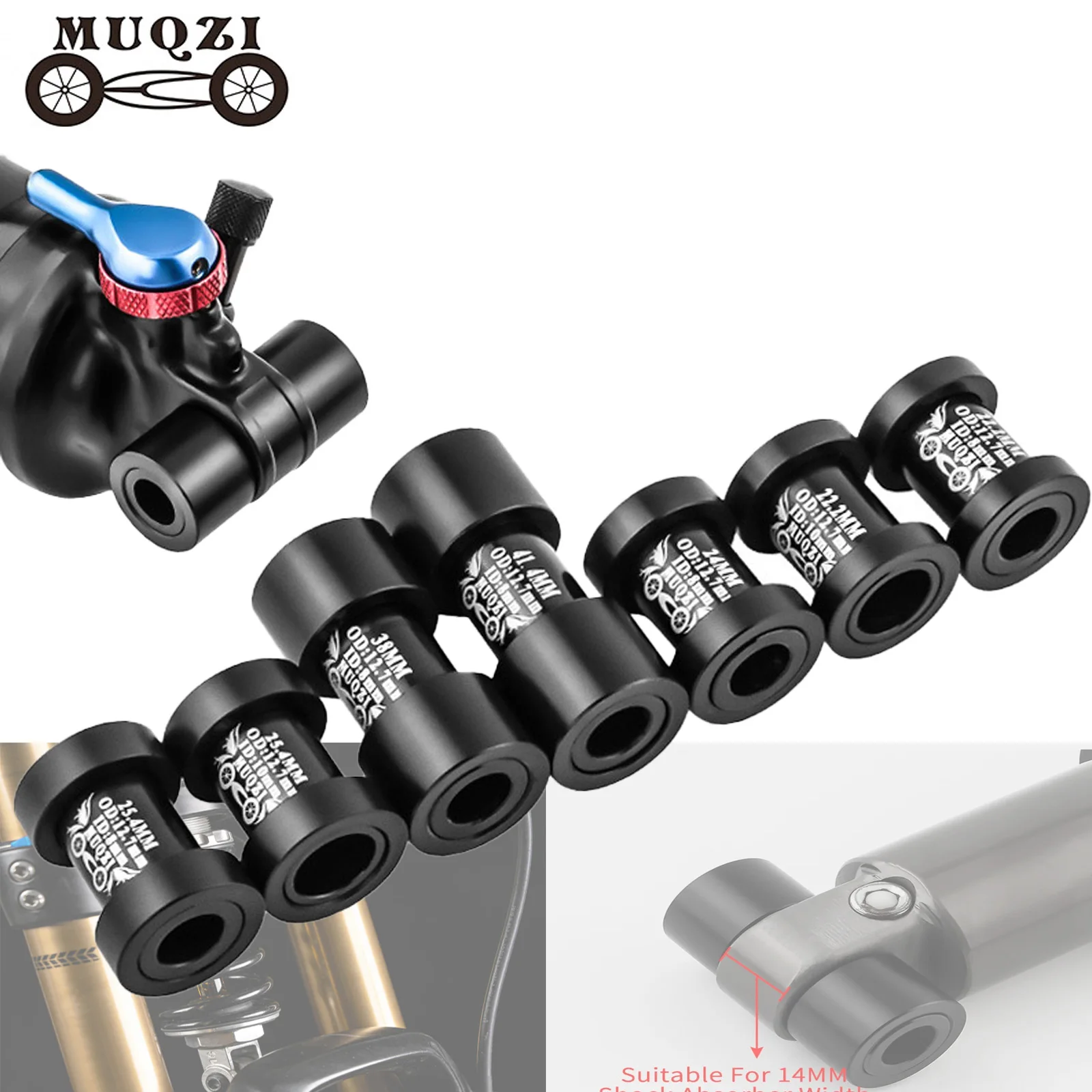 

Mountain Bike Soft Tail Rear Shock Outer Diameter 12.7 Inner Diameter 8/10mm Absorption Bushing Inflection Point Shock Absorbers