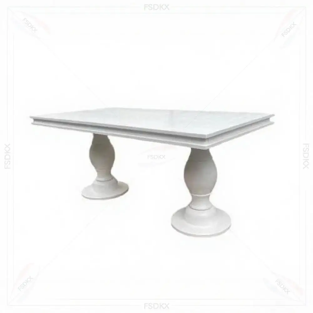 

FSDKX Simple White Color MDF Top Center Decoration Wedding Table