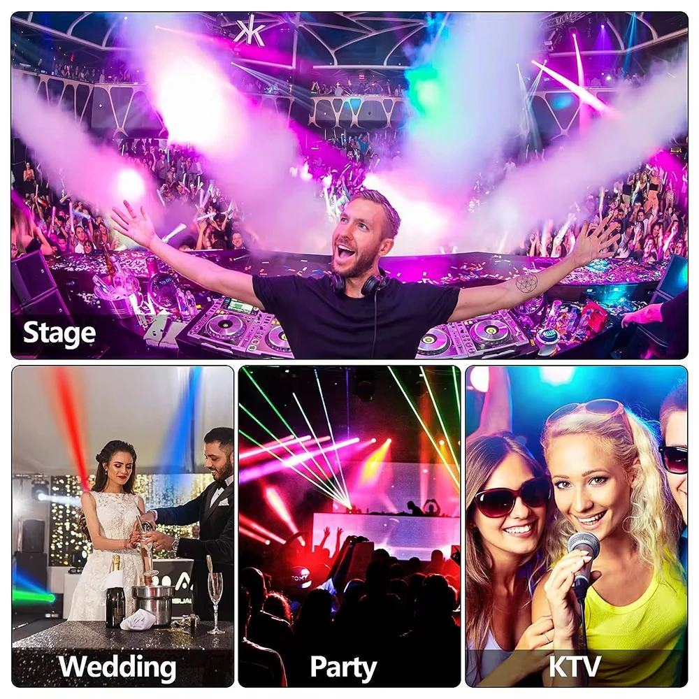 2 في 1 حفلة المرحلة ديسكو ضوء 18 المصابيح الصوت المنشط 7 تأثيرات عيد الميلاد حفلة عيد ميلاد عطلة KTV بار نادي الرقص زينة