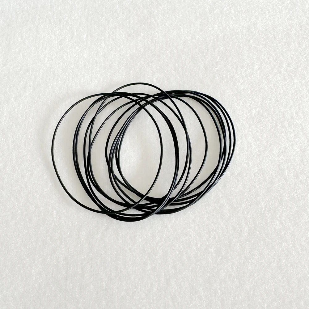 20 piezas anillo de sellado de cubierta trasera de reloj 0,4/0,5/0,6/0,7/0,8/0,9 cubierta inferior impermeable piezas de reparación elásticas en forma de O de goma negra