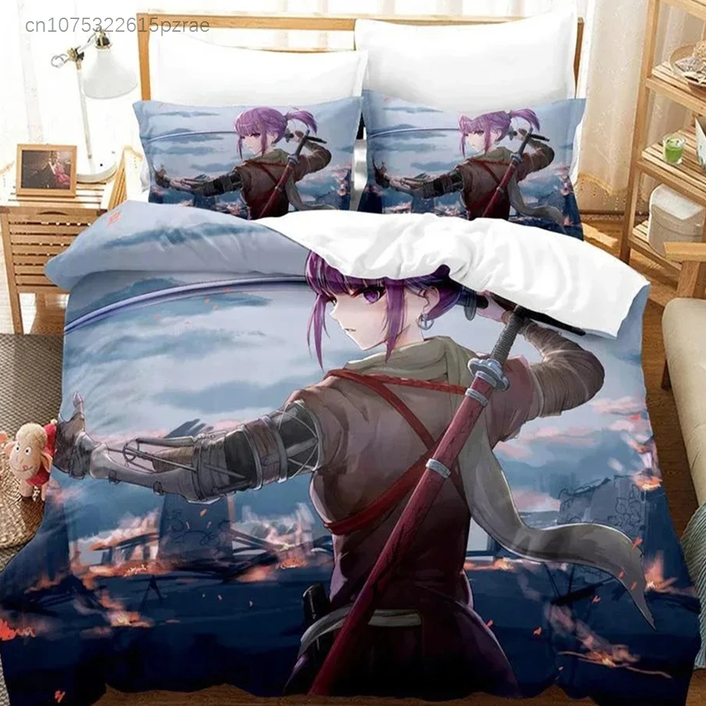 VTuber Ninomae 3D Printed Kawaii Duvet Cover Set For Boys Bedroom Single Double Queen King Size