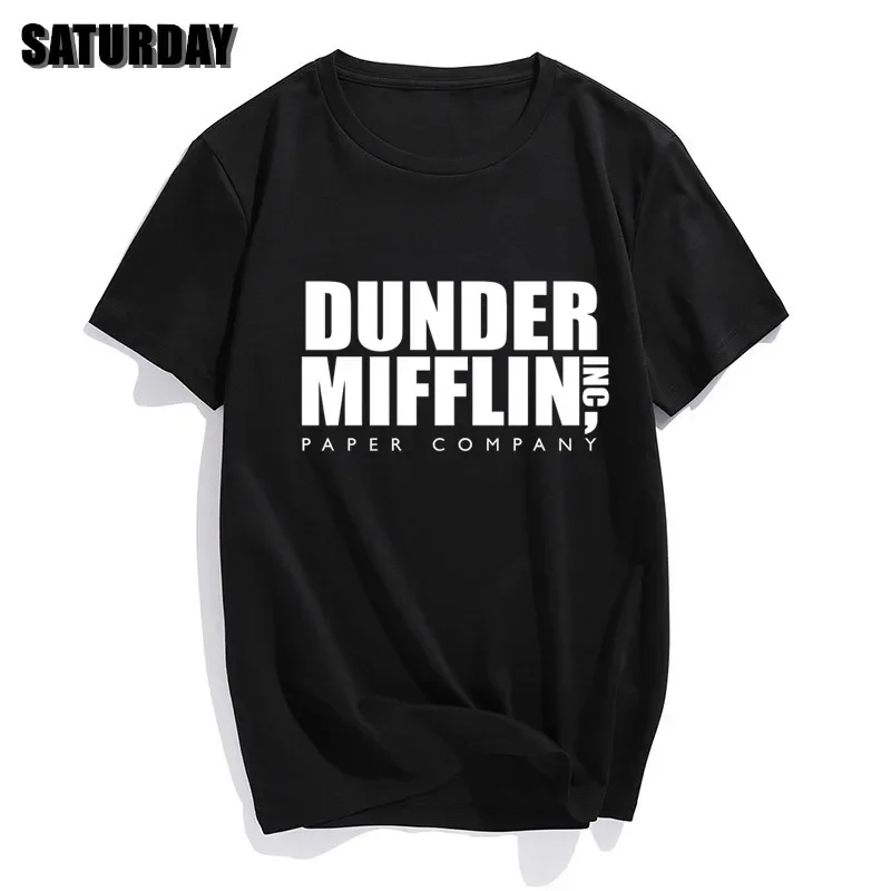 DUNDER MIFFLIN PAPER INC office tv show Mens Cotton T-Shirt Boy Girl Summer Cotton T shirt Unisex Clothes