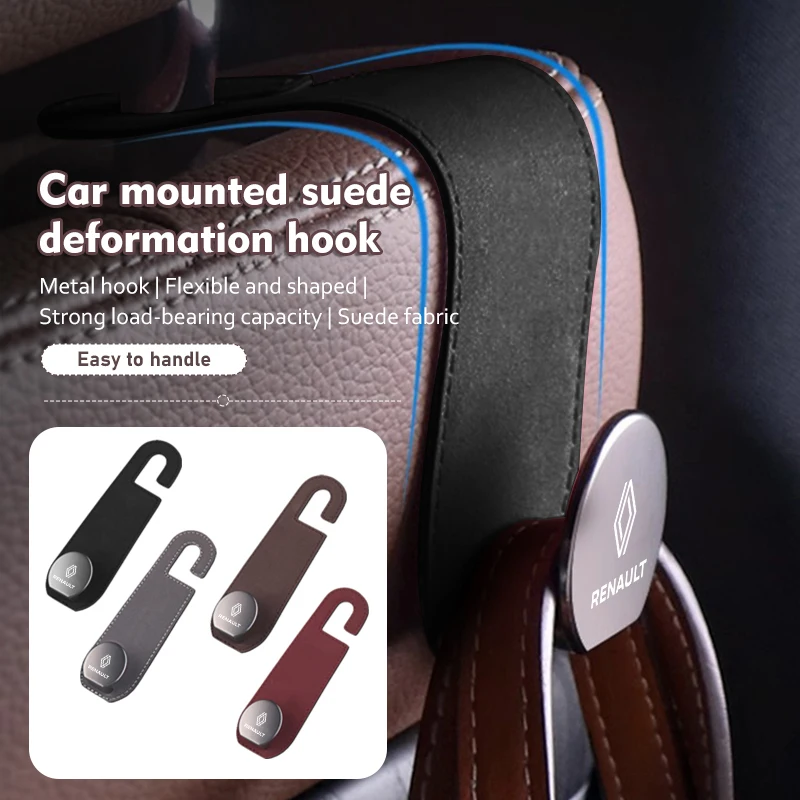 For Renaul Car Seat Back Adjustable Position Hanging Hook Accessories Koleos Kadjar Scenic Megane Sandero Grand Sill