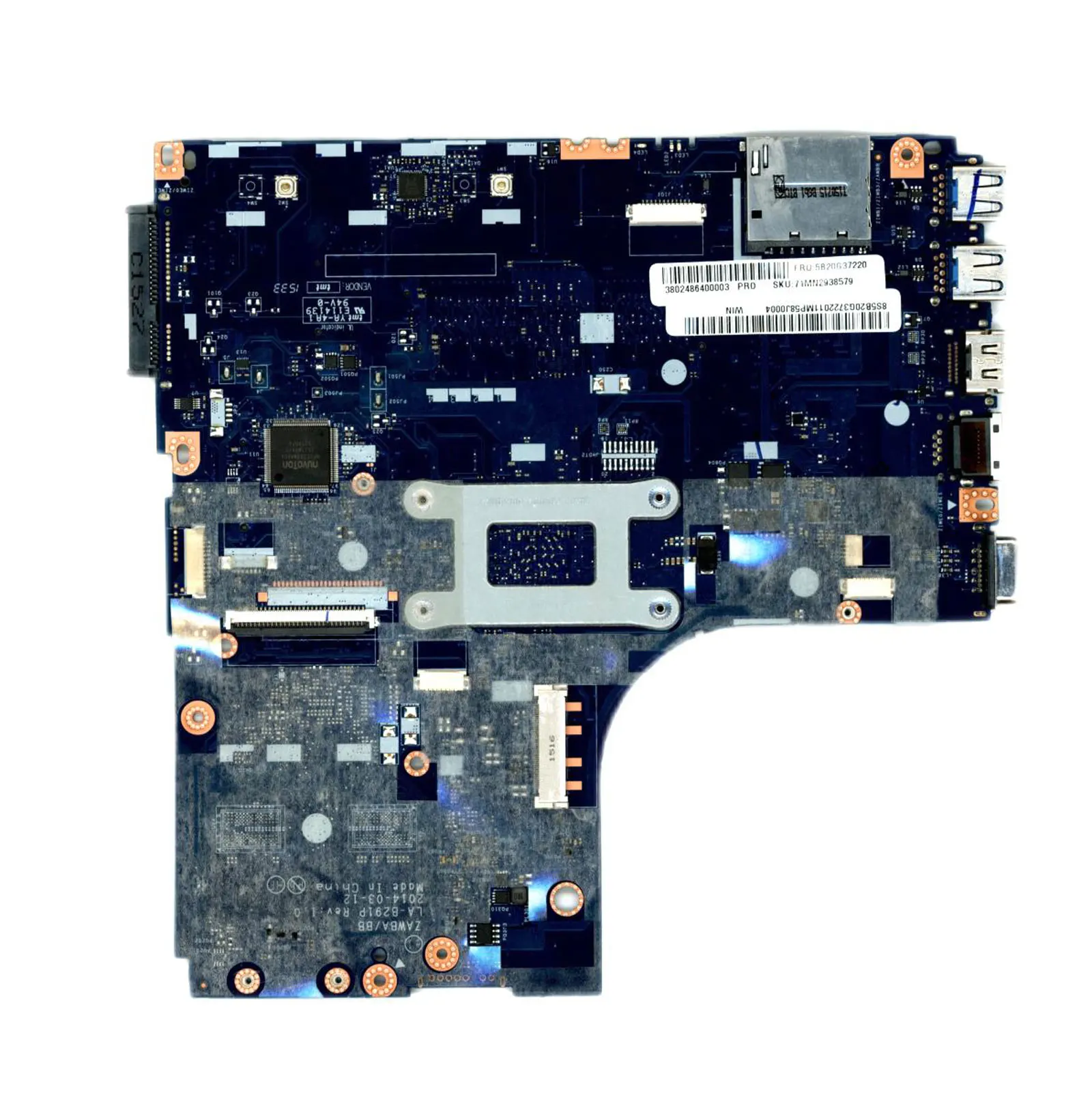 Imagem -02 - Placa-mãe Portátil para Lenovo Cpu Mainboard La-b291p Lenovo Ideapad a8 6410 30515abm La-b291p