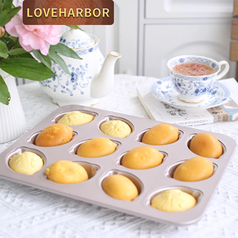 

12-Cavity Lemon Shape Cake Mould Cake Pan, Non-Stick Bakeware, Suitable for Oven Baking