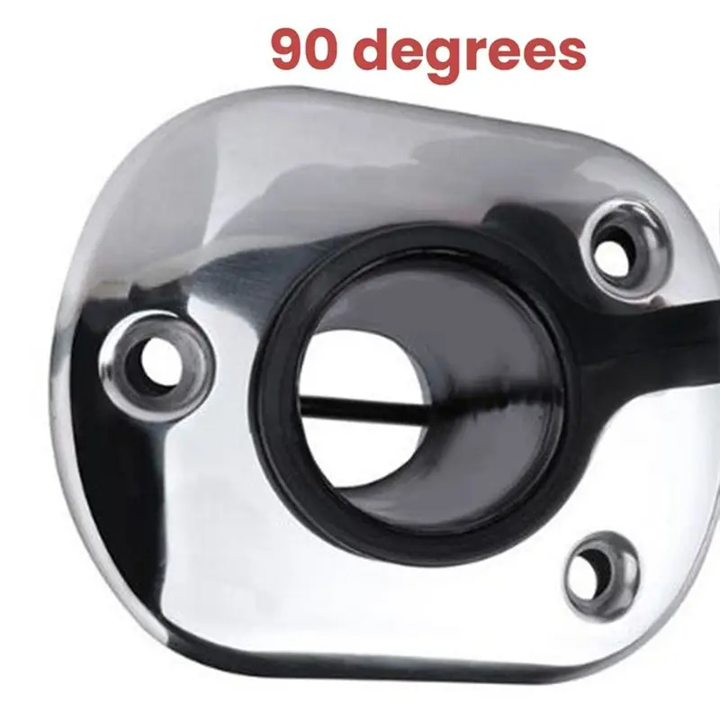 ABST 90 Degree Fishing Pole Stand Stainless Steel Embedded Mount Fishing Rod Holder for Boat Accessories Marine