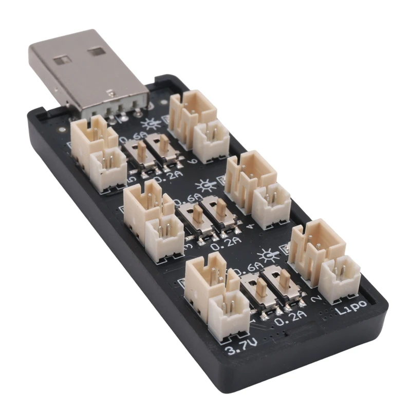 1S يبو بطارية شاحن يو اس بي 3.7 فولت/4.20 فولت 6 قناة 1S يبو شاحن مايكرو-JST 1.25 JST-PH 2.0 MCX MCPX موصلات-PZZW