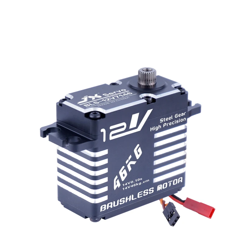 JX BLS-12V7146 CLS-12V7346 46KG High Torque 12V Standard Full CNC Servo For RC Crawler Car Plane Quadcopter Robo Helicopter