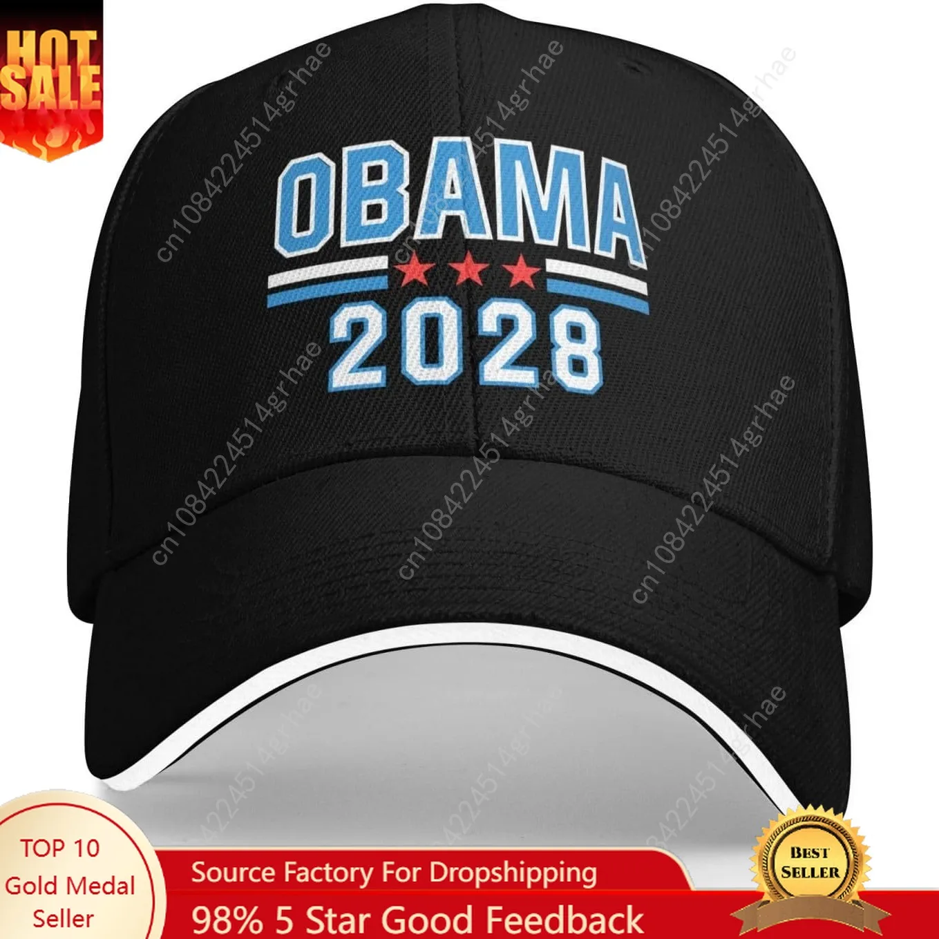 

Obama 2028 Election Hat – Adjustable Mesh Trucker Cap – Support Obama 2028 – Made in The USA