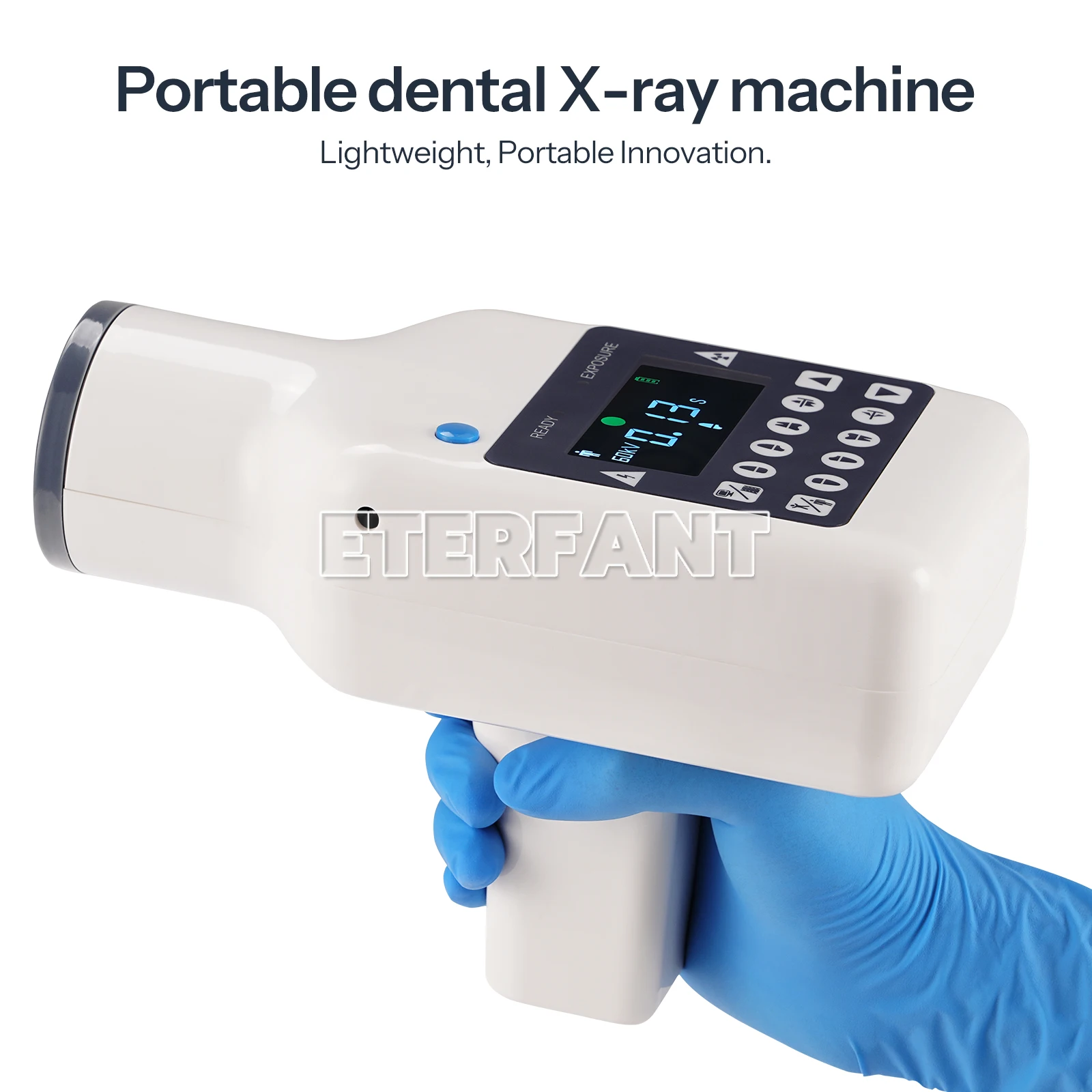 

ETERFANT Handheld Dental X Ray Machine Portable Imaging System X Ray Unit High Frequency Fits All X-Ray Sensors Ray-G01 US Plug