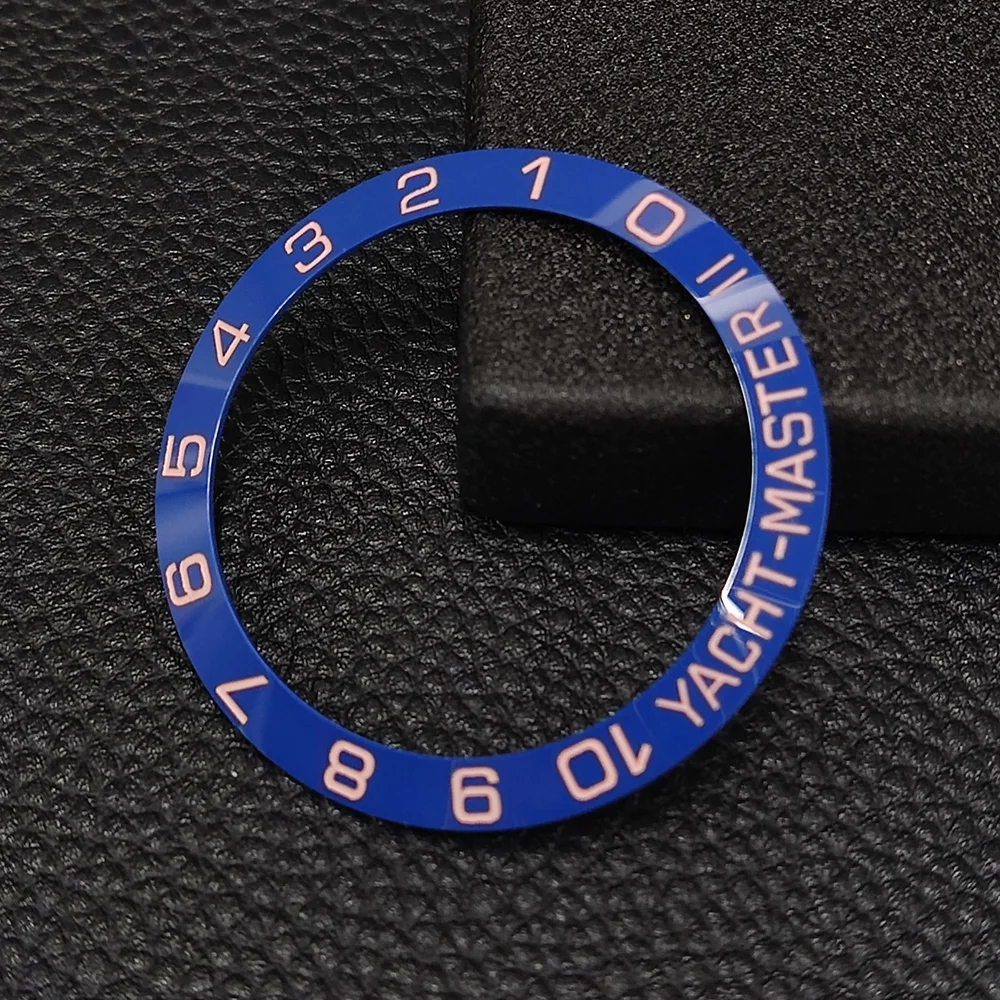 38mm/40mm/42mm Watch bezel  Blue Sloping Ceramic Watch bezel Insert  Replacement Part Accessories