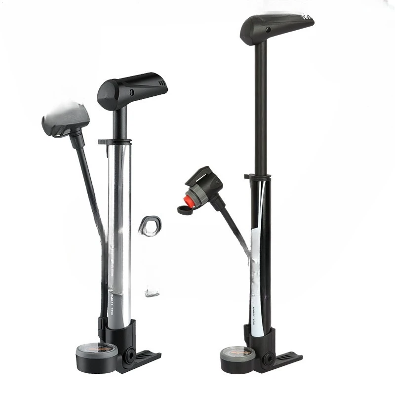 

Highway mountain bike high pressure pump portable folding barometer faucet nozzle