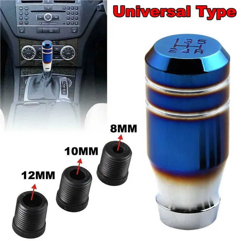 A60E-3 Set 3 Inch Bride Burnt Blue Universal Car 5 Speed Gear Shift Lever Manual Shifter Knob