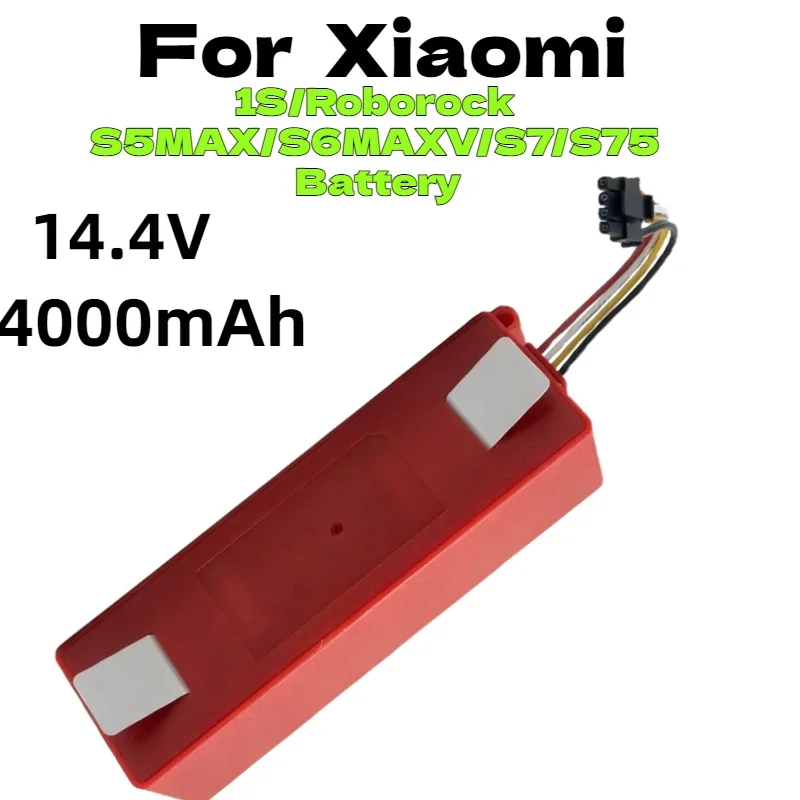 

1S/Roborock S5MAX/S6MAXV/S7/S75 Battery – 14.4V 5000-6500mAh High-Capacity for XiaoMi Robot Vacuum Sweeping Mopping Machine