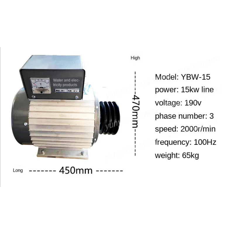 190V 15KW Three Phase Permanent Magnet Generator Matching Excavator Modified Electromagnetic Chuck for Industrial Metal Handling