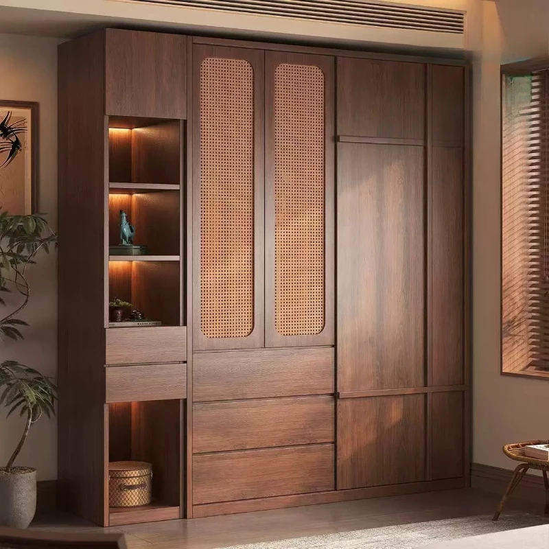 

Brown Luxury Wardrobe Closet Customized Modular Space Saving Hotel Wardrobes Bedroom Organizer Armario Para Ropa Furniture Home