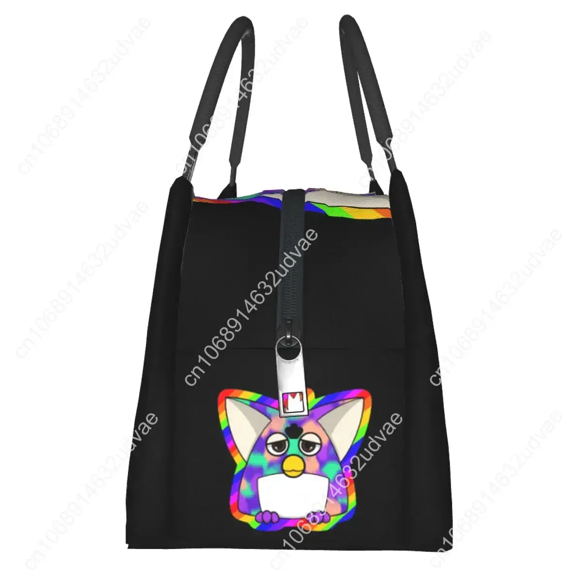 เกย์ Tye Dye Furby Relaxed Fit ถุงอาหารกลางวันกล่อง Bento ฉนวนแบบพกพา Tote กระเป๋าปิคนิค Cooler กระเป๋าเก็บความร้อนสําหรับหญิงสาว