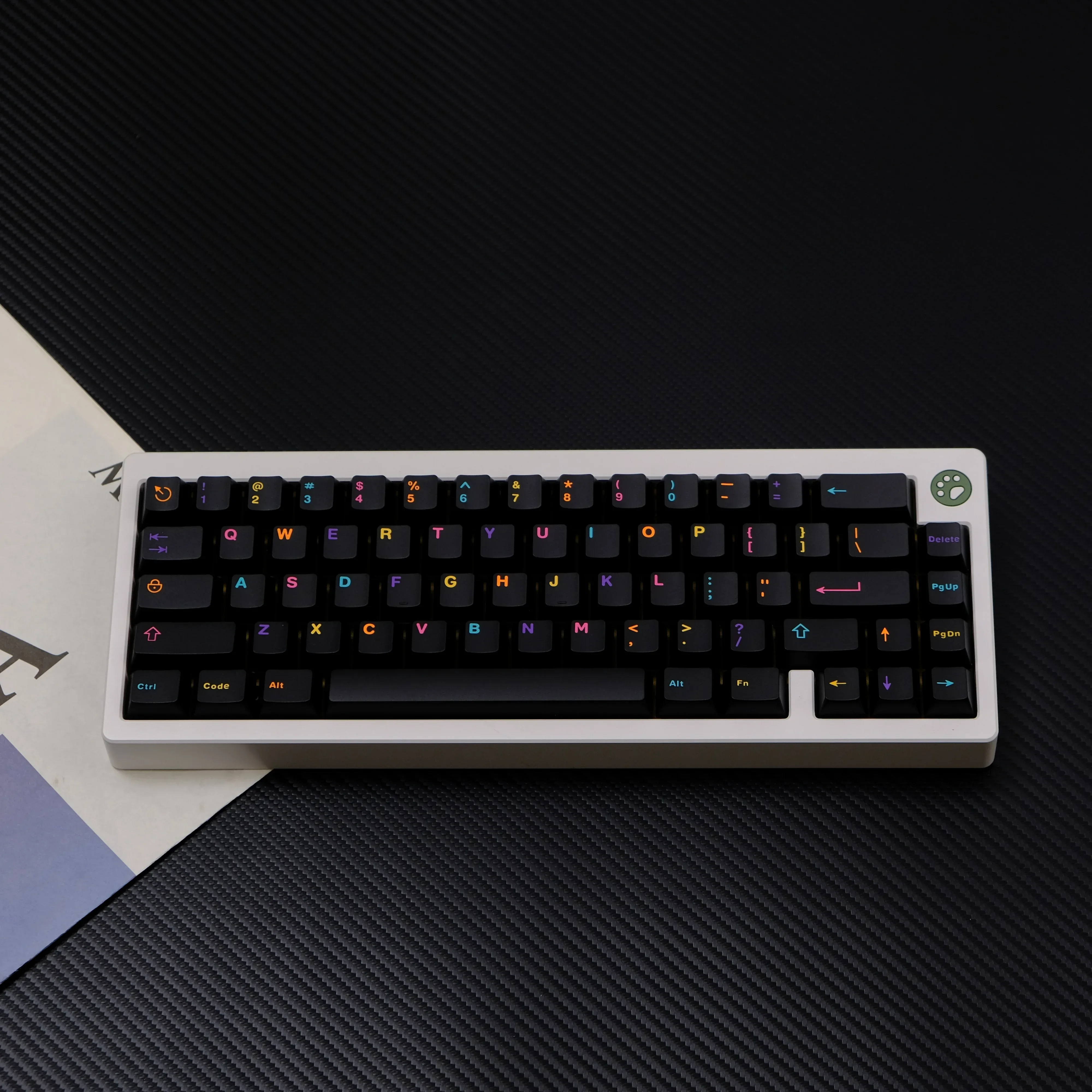 ABS two-color GMK underground black multicolored series boxed 121-key keycaps