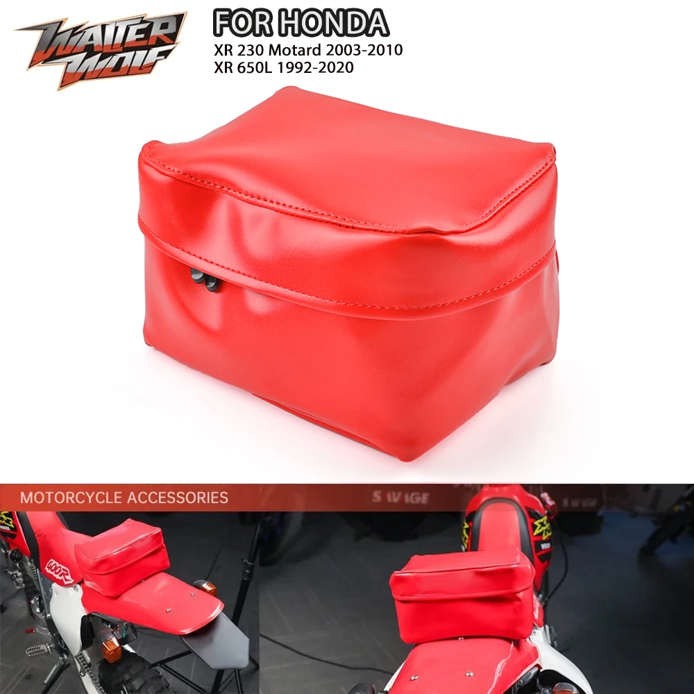 

XR250 XR400 XR650 Rear Seat Tool Bag Waterproof For HONDA XR125 XR150 XR Motorcycle Universal Off-Road Tools Fender Pack Storage