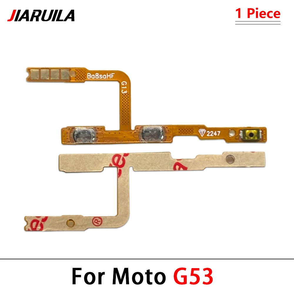 Botón de volumen, interruptor de encendido y apagado, Cable flexible para Moto G13, G23, G31, G32, G50, 5G, G52, G53, G62, G73, G82, G40, Fusion, G51, 5G, G71