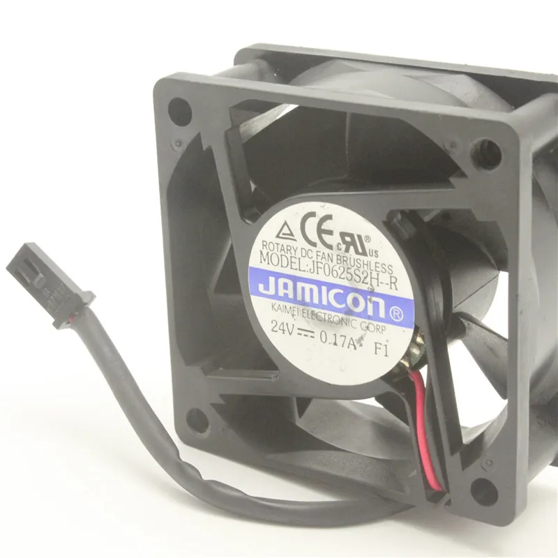 For Jamicon JF0625S2H-R DC 24V 0.17A 6cm 6025 60x60x25mm Cooling Fan