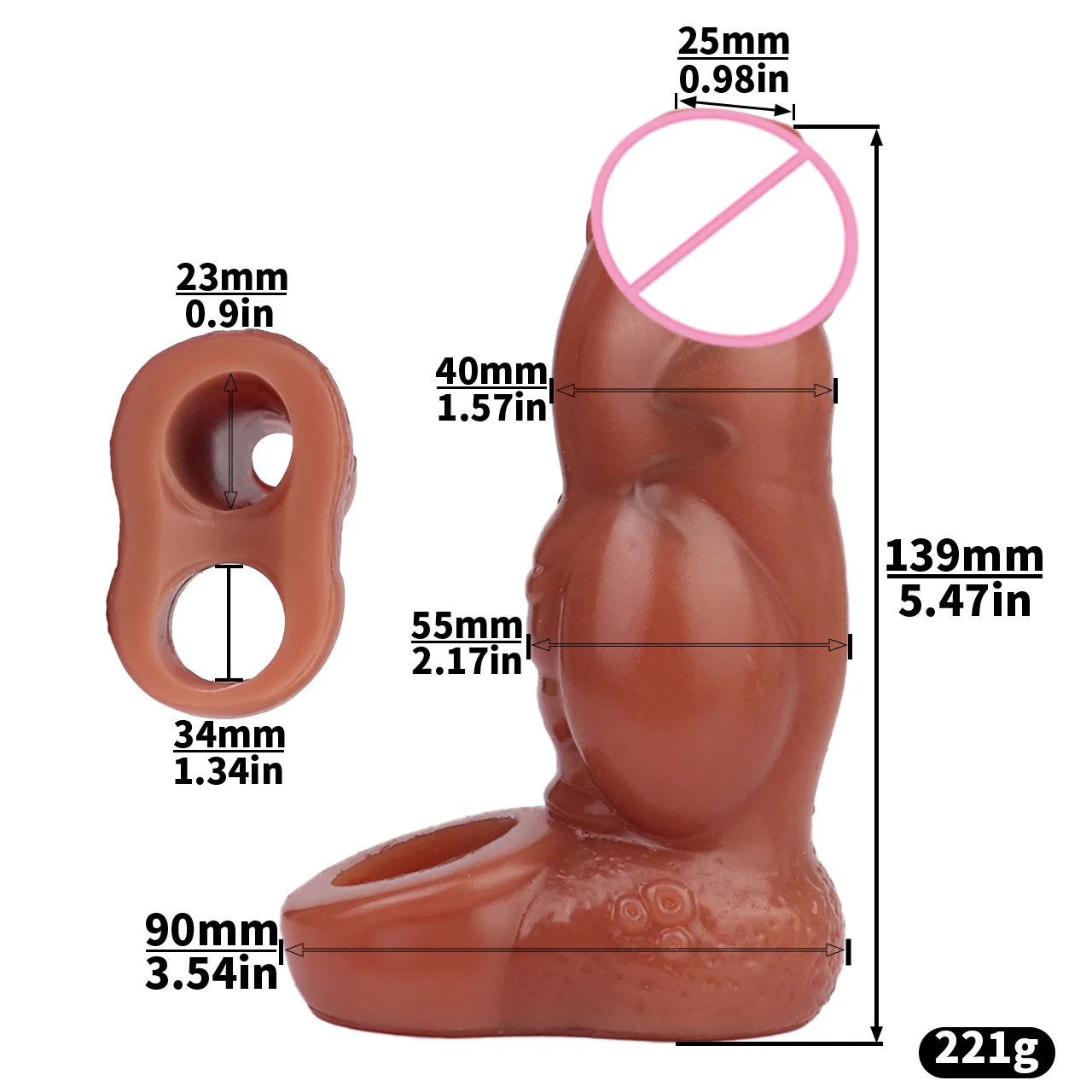 LUUK Hollow Penis Sleeve Dildo Enlargers Silicone Delay Ejaculation Stronger Erection Enhancement Cock Sleeve for Men