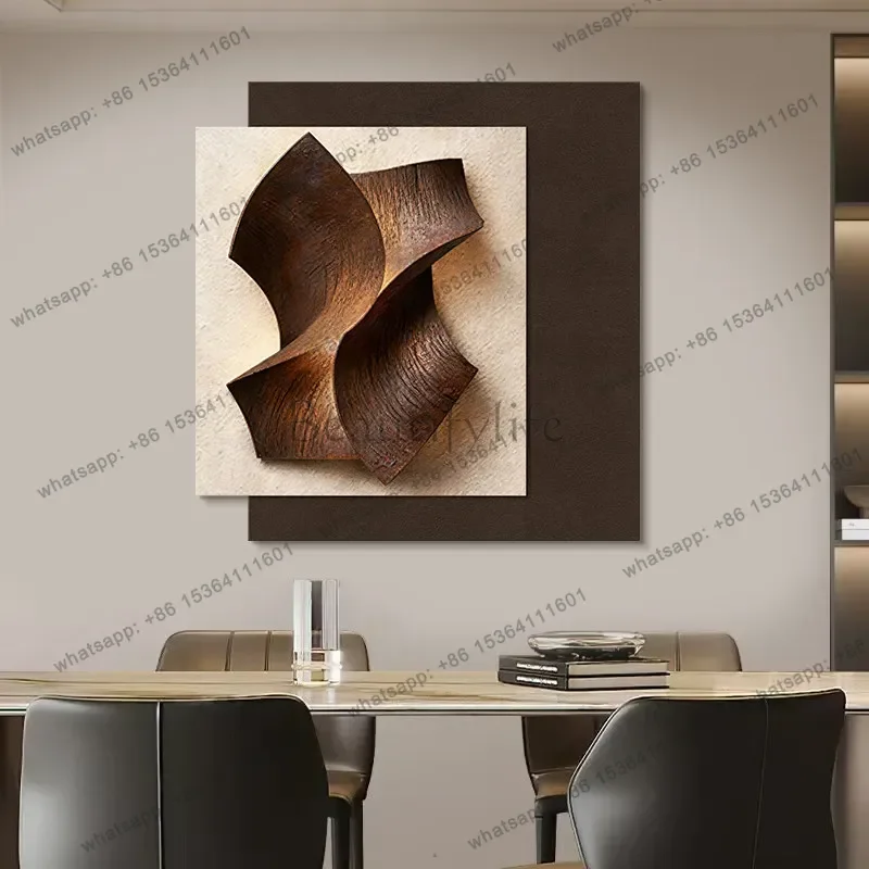 YJ Modern simple restaurant decorative painting high-end dining table background wall painting abstract art murals home decor