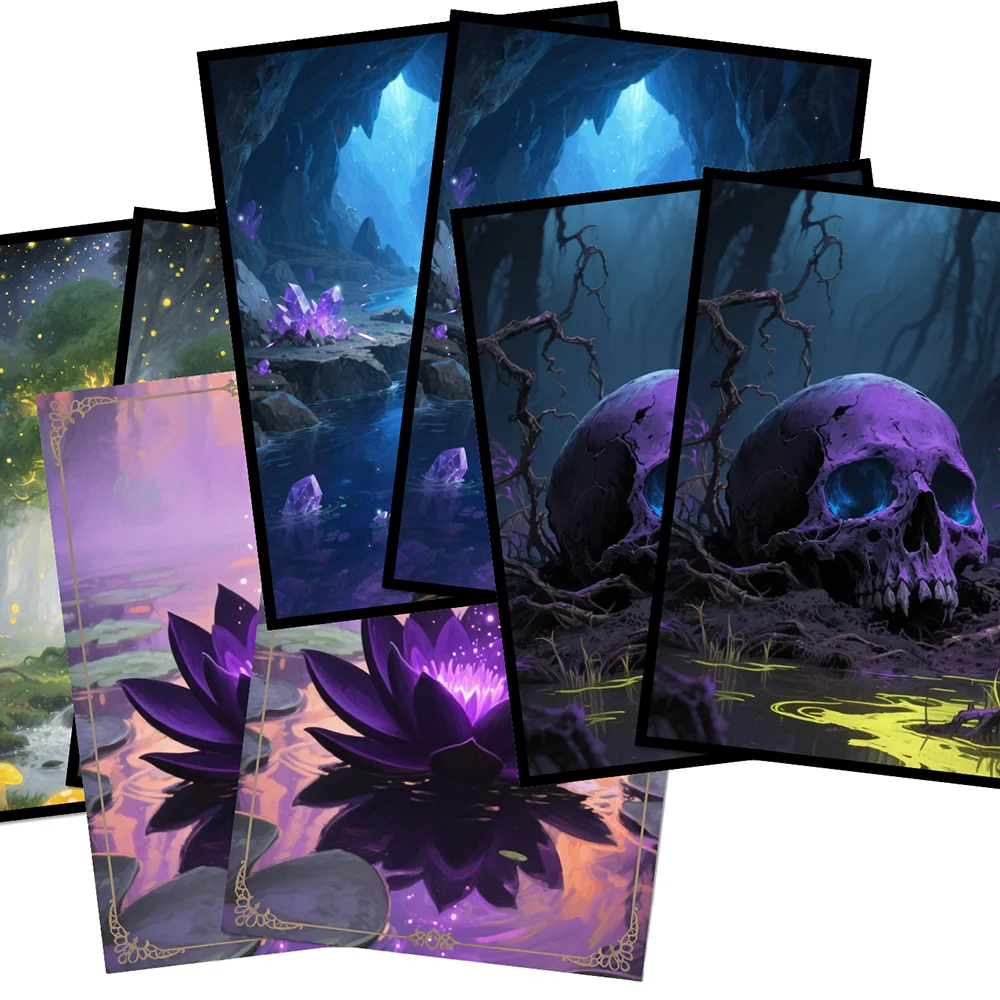 

60Pcs/Pack Animation Card Sleeves 66 X 91mm Used for Standard Size Board Game Trading Cards Game collection card TCG Cards
