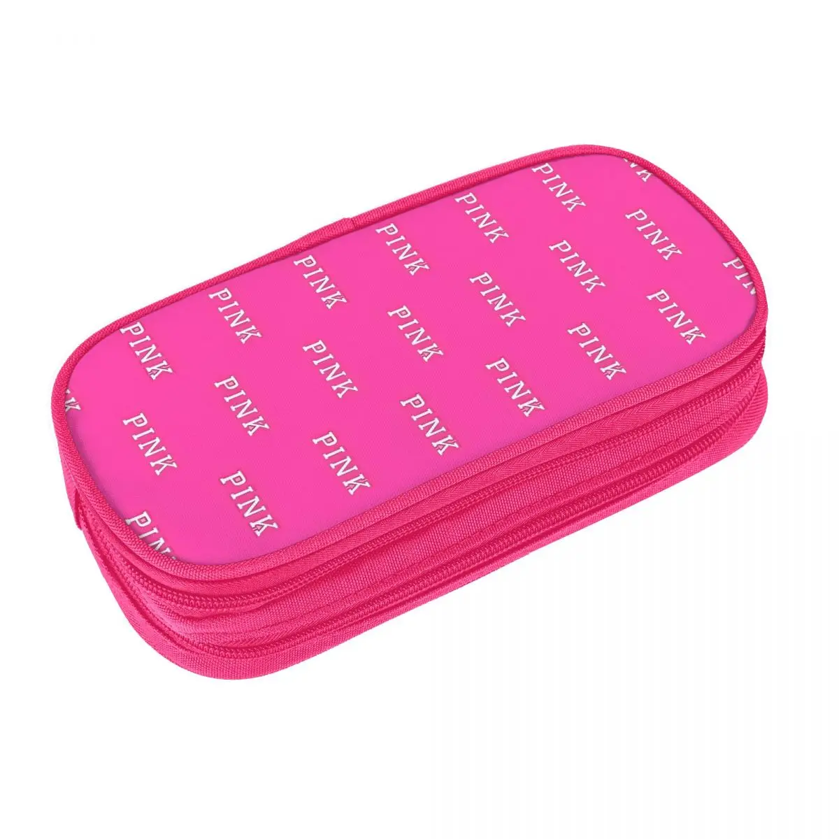 Cute Pencil Case Pink Victoria Fashion Cool Aesthetic Pencil Box School Pencil Cases Girls Boys Double Layer School Supplies