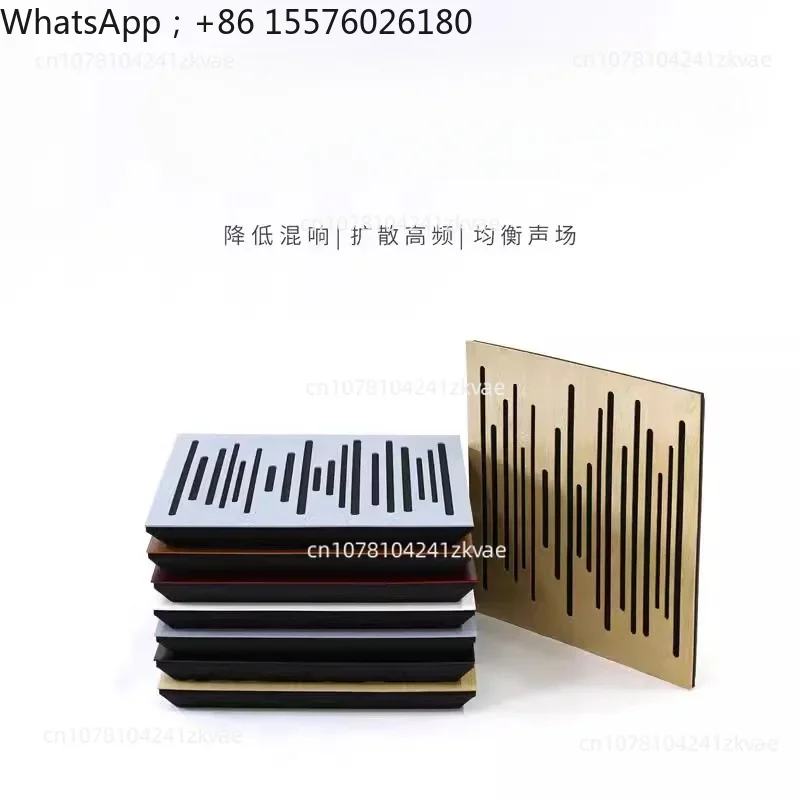 Wooden Absorbent Panel Diffusion Panel HIFI Listening Recording Music Studio, Reducing Echo Reverb Acoustics
