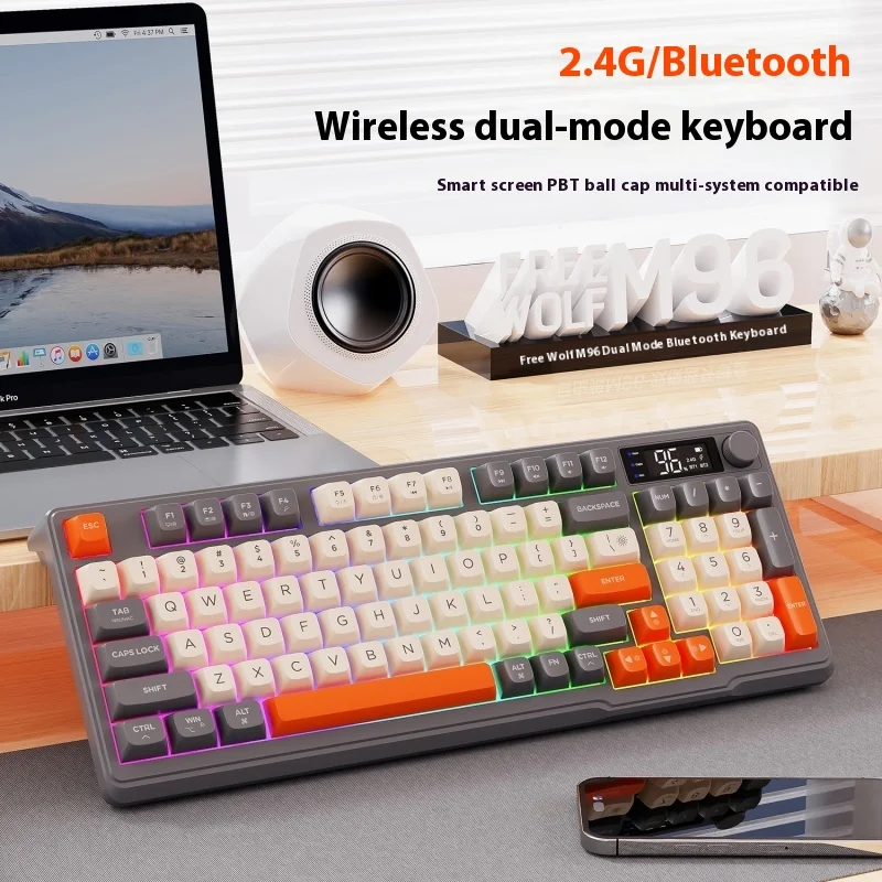 

Free Wolf M96 Wireless Keyboard Mouse Set Function Combination Key Laptop Tablet Silent Office Bluetooth Keyboard Mouseipad