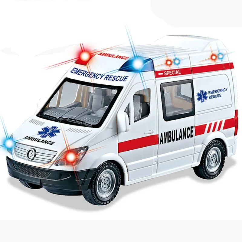 Universal Ambulância Toy Car para meninos e meninas, Baby Glow, Novel e Brinquedos Interessantes, Jogos para Hospital, Pretend Play, Acessórios Médicos