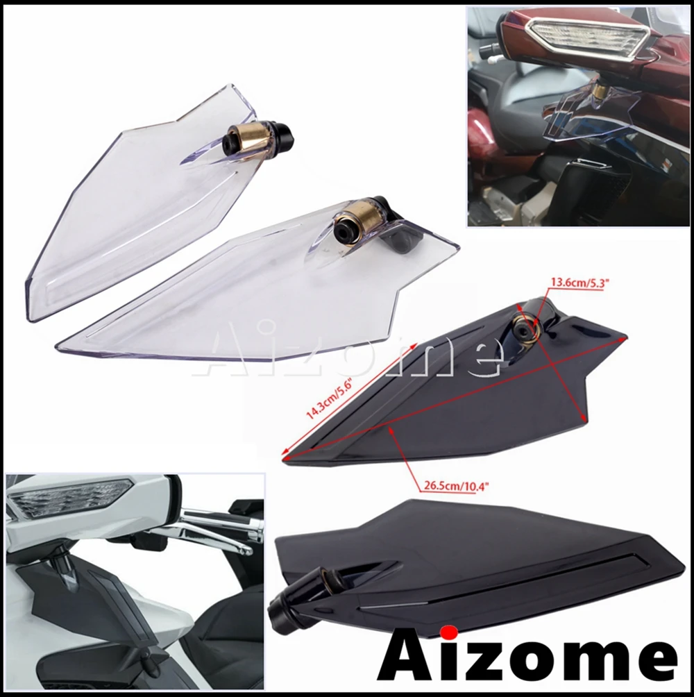 1Pair Adjustable Motorcycle Side Wind Upper Fairing Air Deflector For Honda Goldwing 1800 GL1800 GL 1800 18 2019 2020 2021 2022