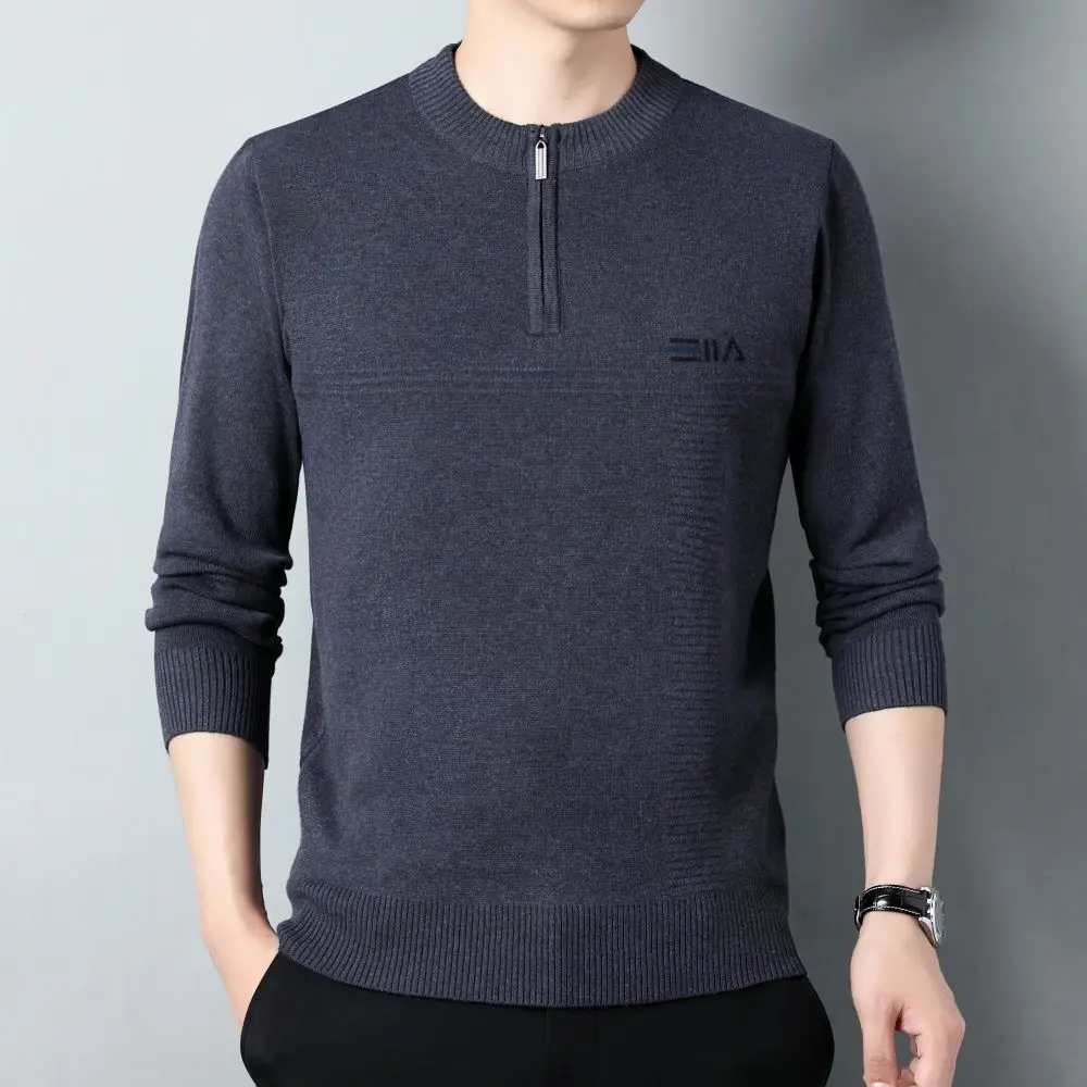 

COODRONY Fashion Korean Fit Warm Sweater 2023 Autumn Winter New Versatile Long Sleeve T-shirt Men's Simple Casual Top W5676