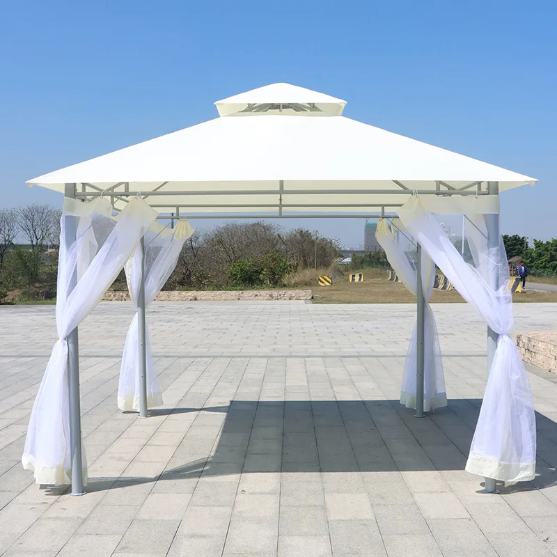 Outdoor pavilion courtyard villa awning farmhouse Internet celebrity tent scenic spot log cabin tea pavilion four corner pavilio